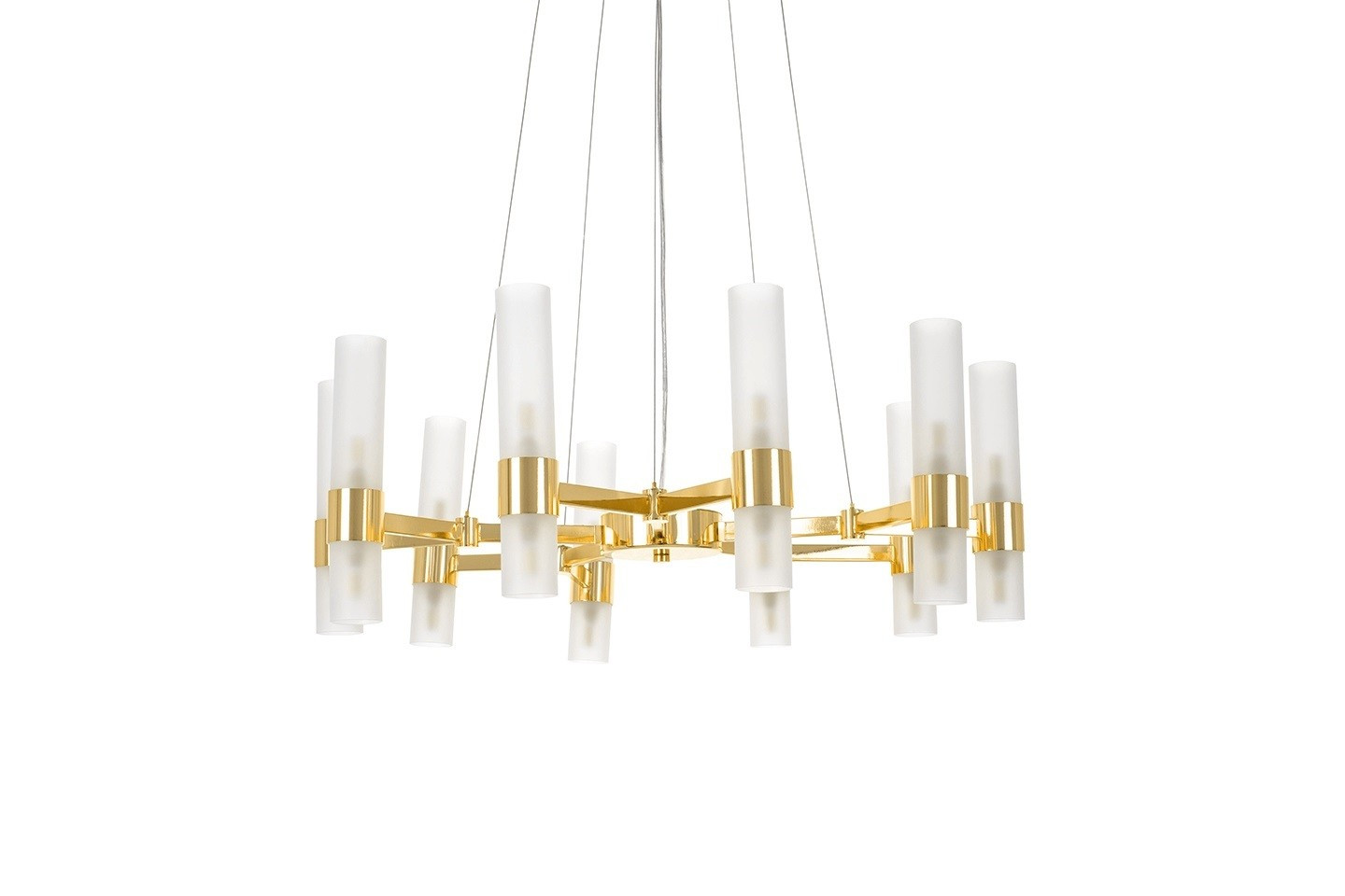 MOOSEE lampa wisząca TUBS 10 złota