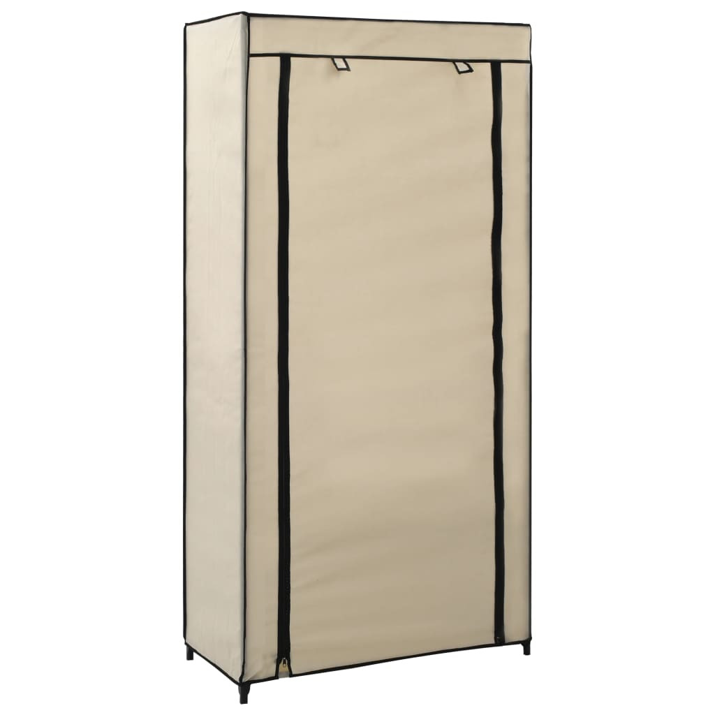 Szafka na buty Kremowy 58 x 28 x 106 cm Tkanina vidaXL