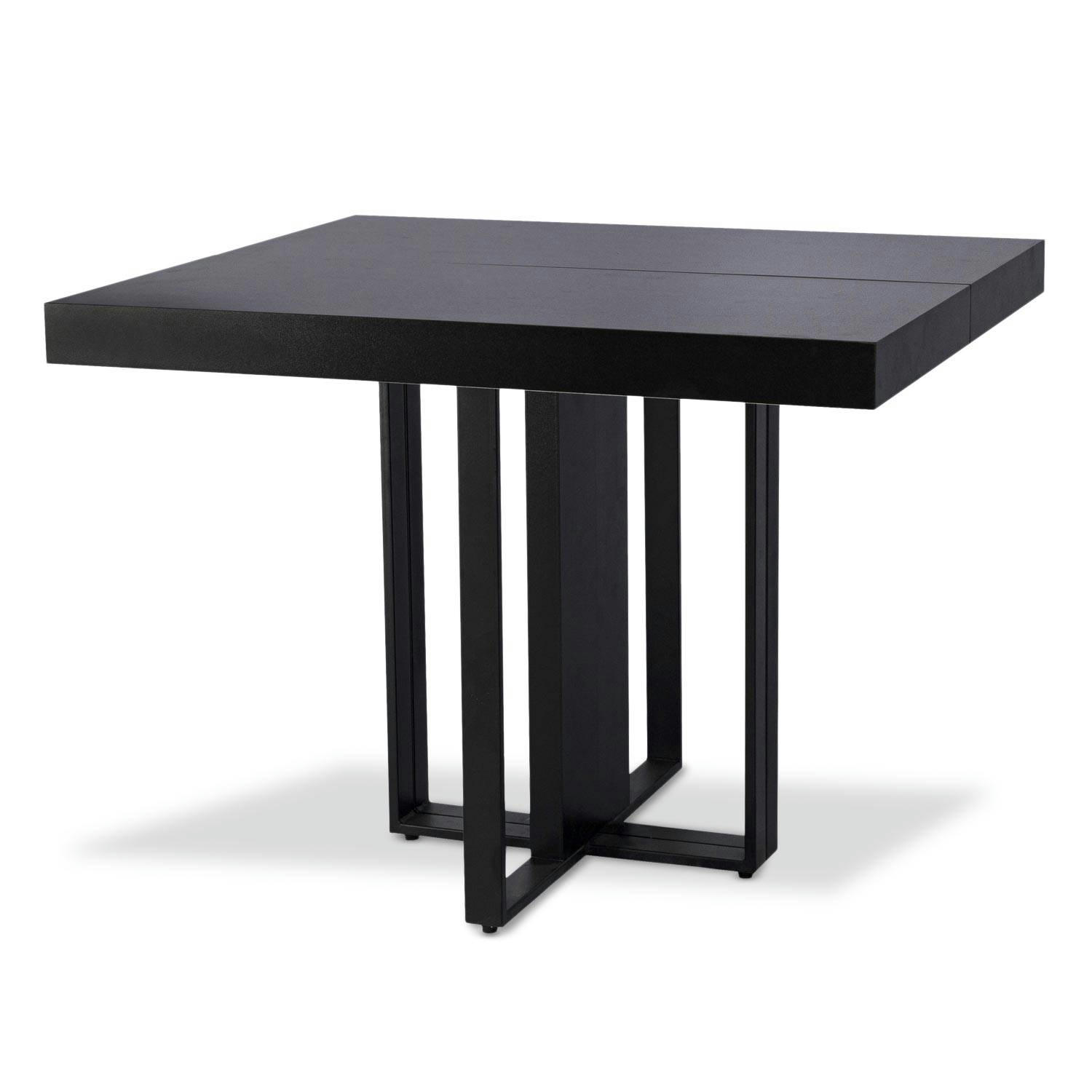 TERESA - Table extensible noir pieds noir