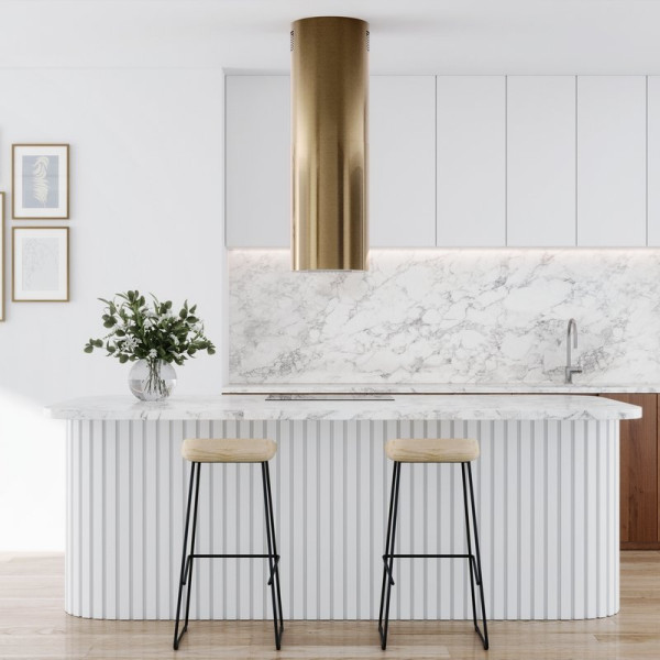 LOBELIO ISOLA 39.1 CARMEL GOLD Okap kuchenny