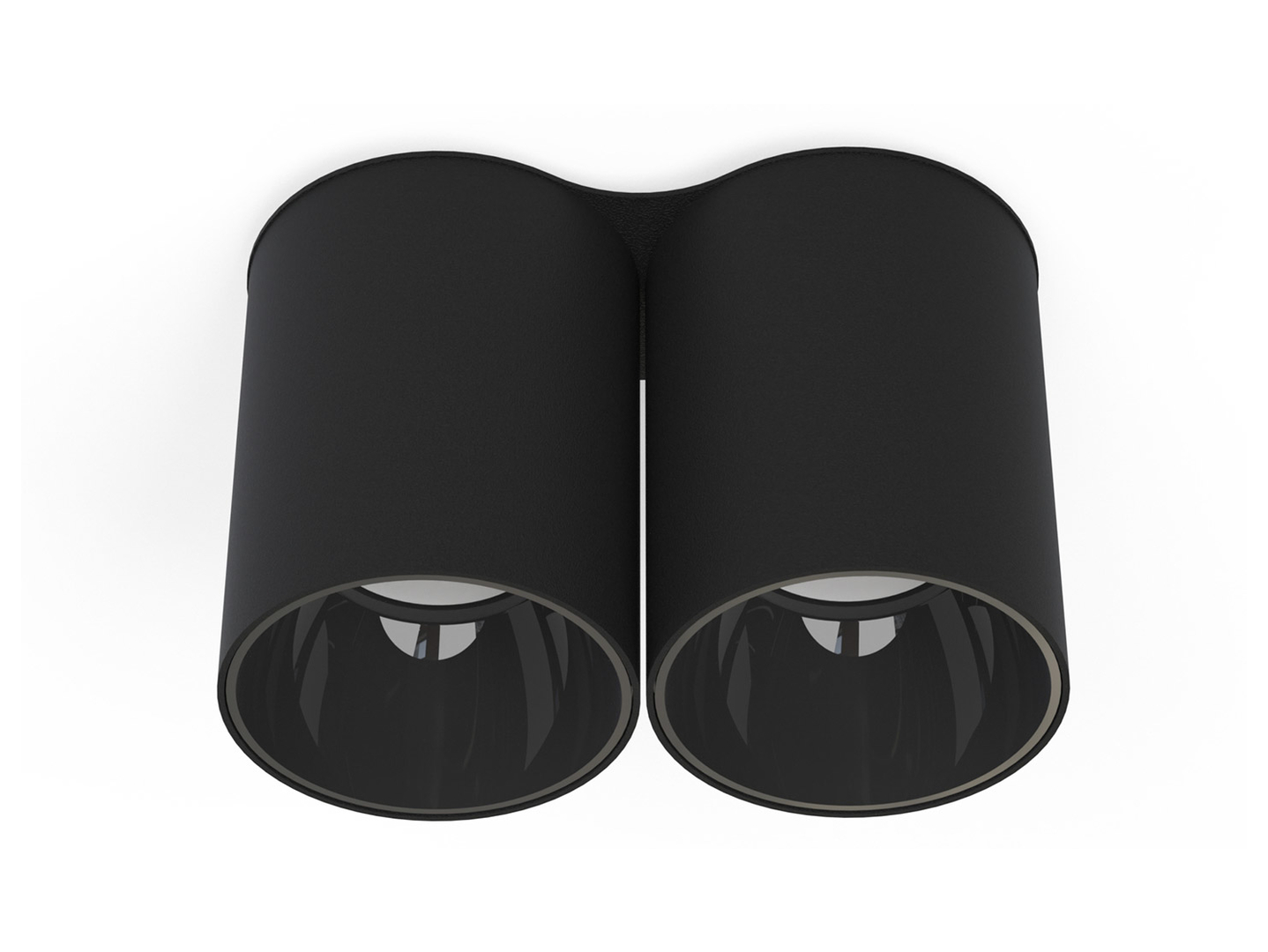 Lampa natynkowa Eye tone 2-punktowa stalowa czarna