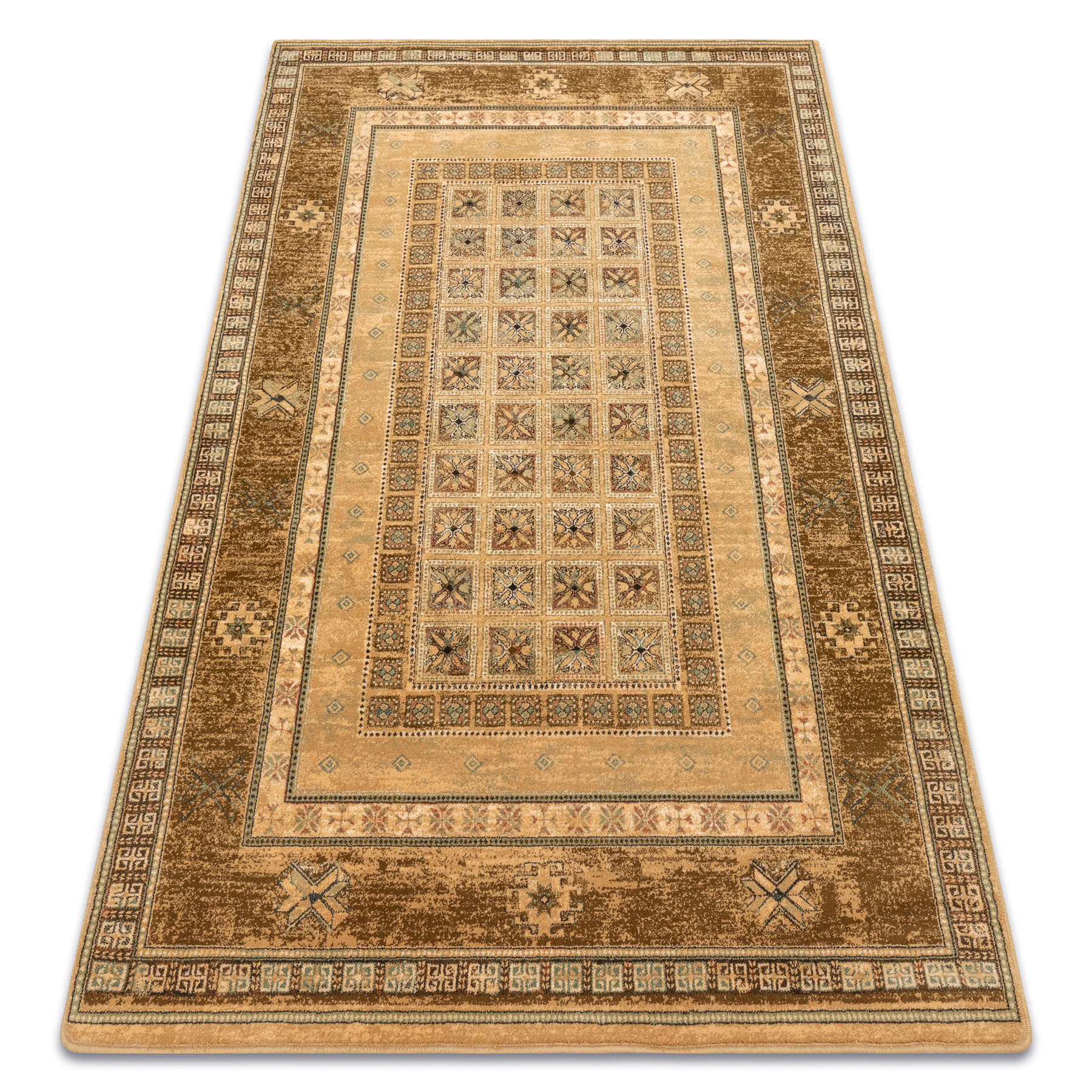 Dywan wełniany OMEGA ANTIK miód 66x100 cm