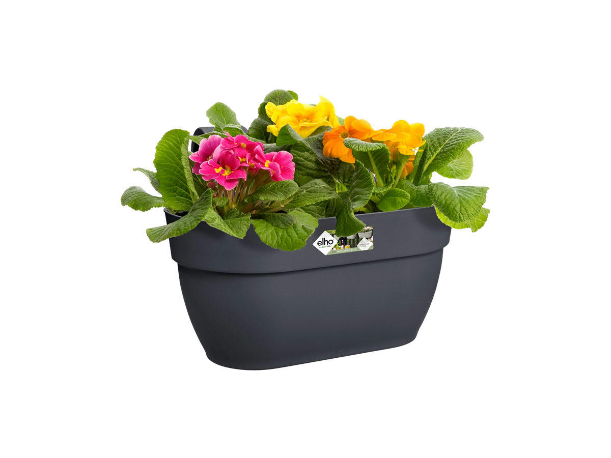 VIBIACAMPANA - Balconnière 39x24x27 cm en polypropylène anthracite