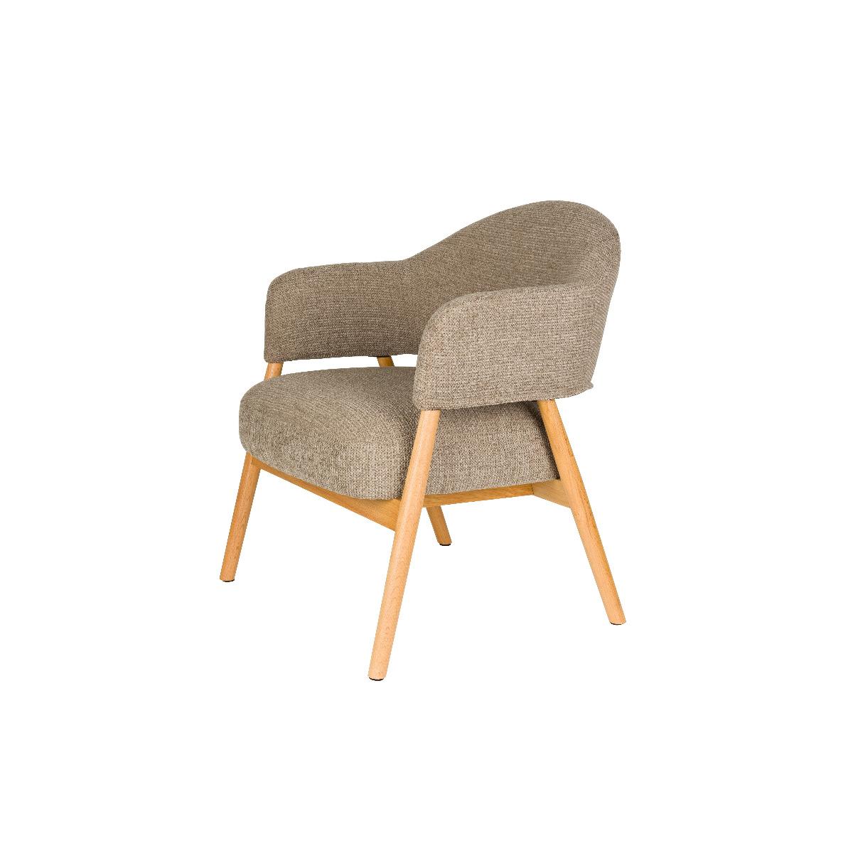 Puur - Clay fauteuil hout - donkerbruin