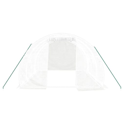 NNEVL Greenhouse with Steel Frame White 12 m&sup2; 4x3x2 m