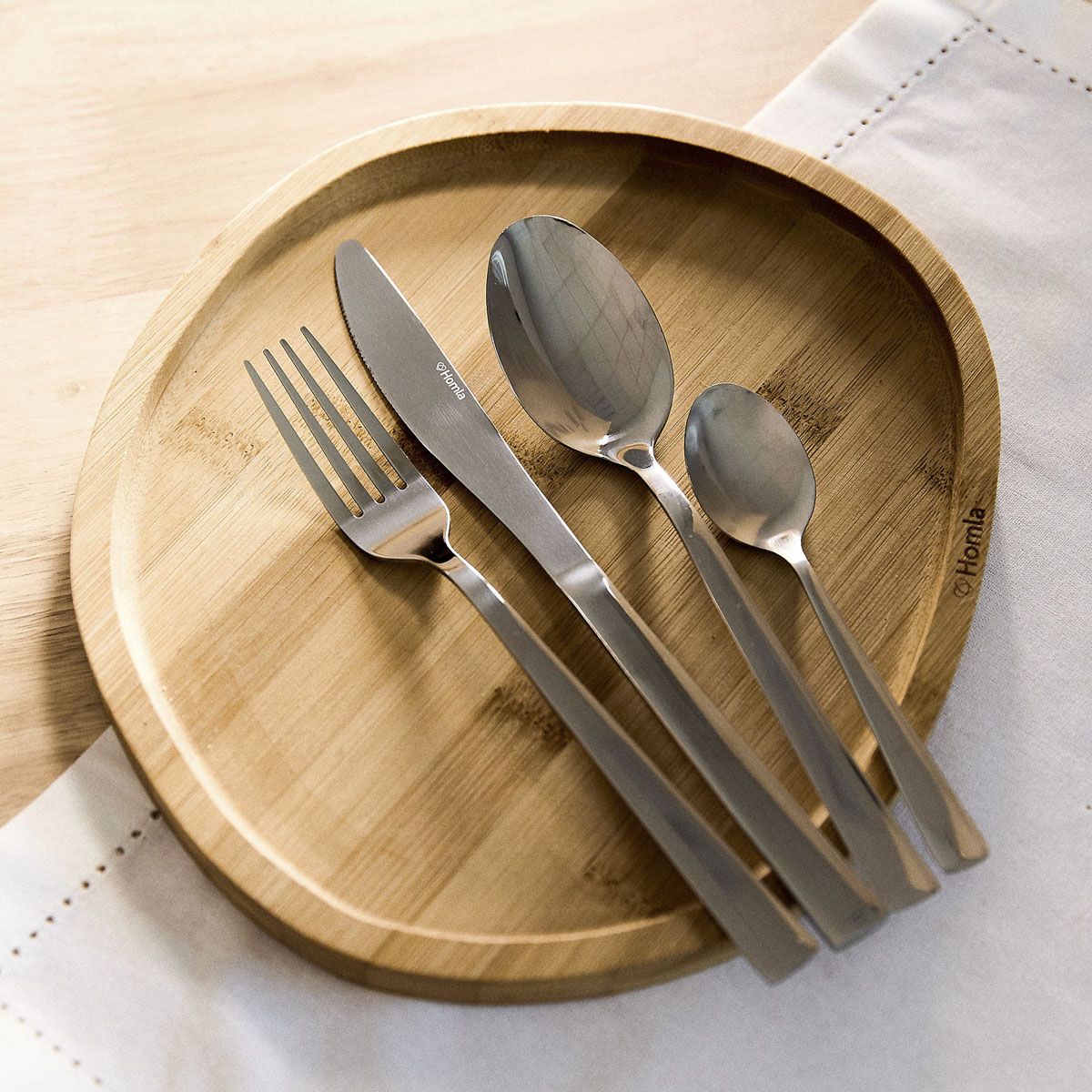 Zestaw sztućców FABRO srebrnych 24 szt.