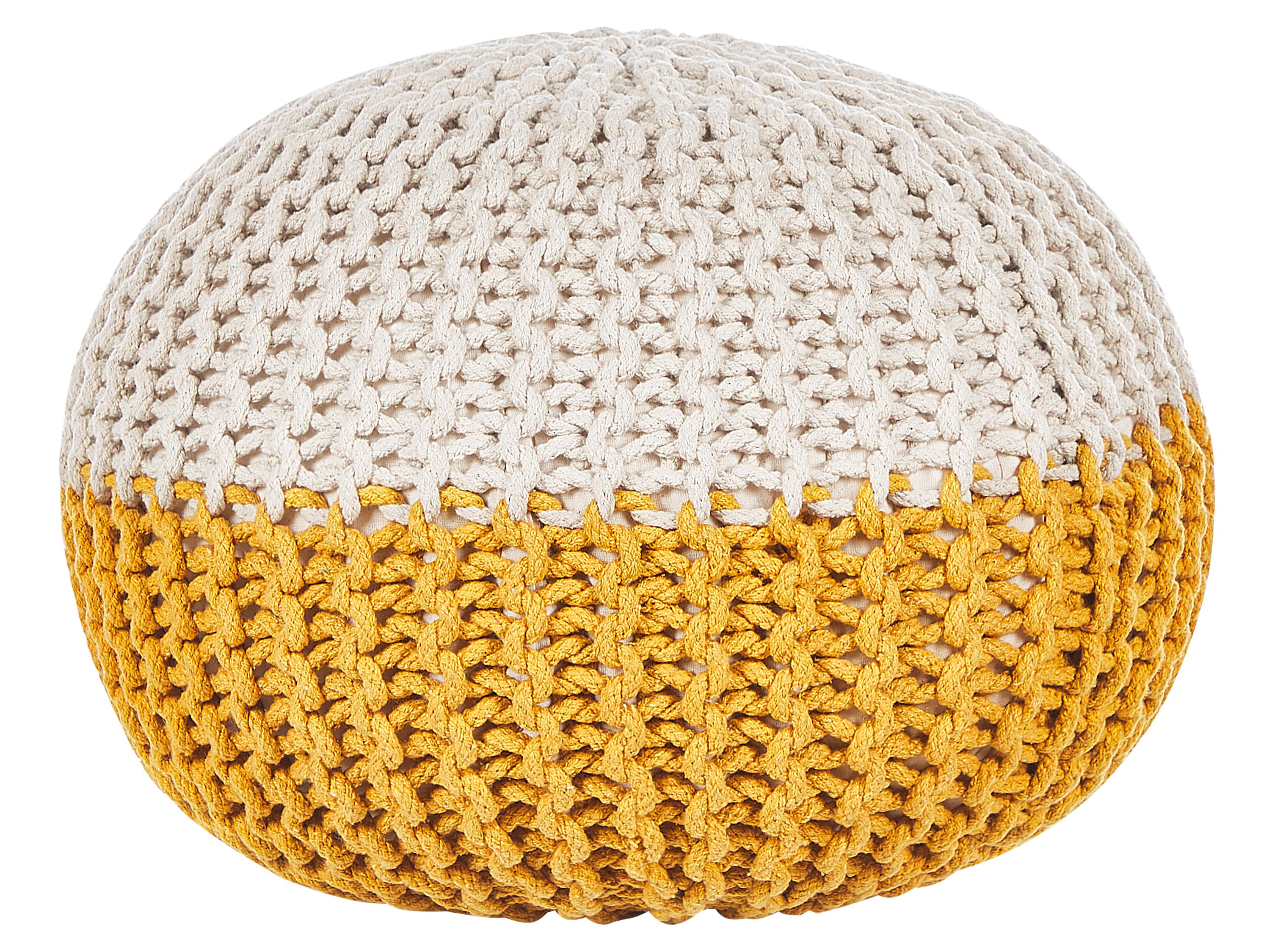 Pouffe CONRAD Cotton Yellow
