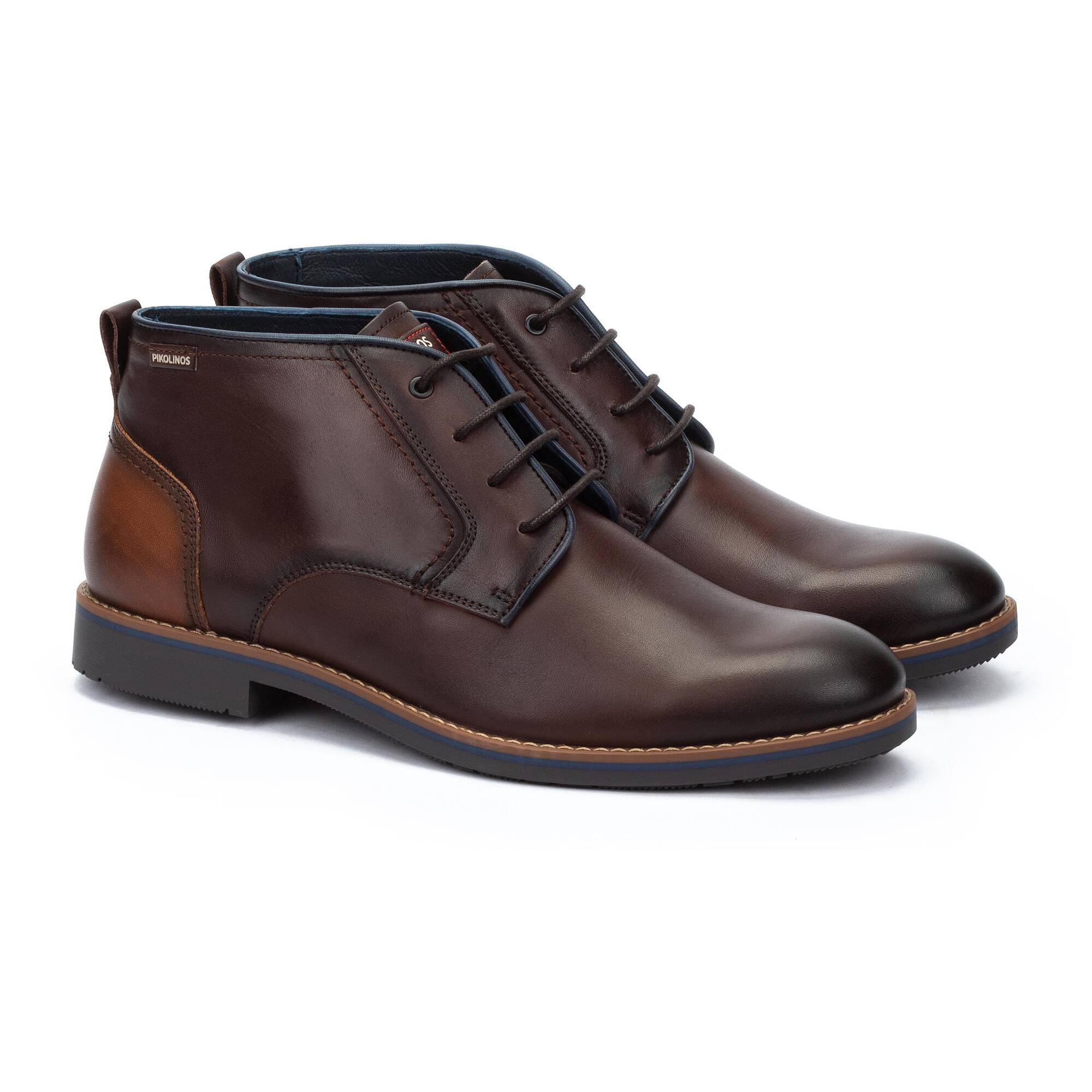 LEON - Botines con cierre de cordones para hombre