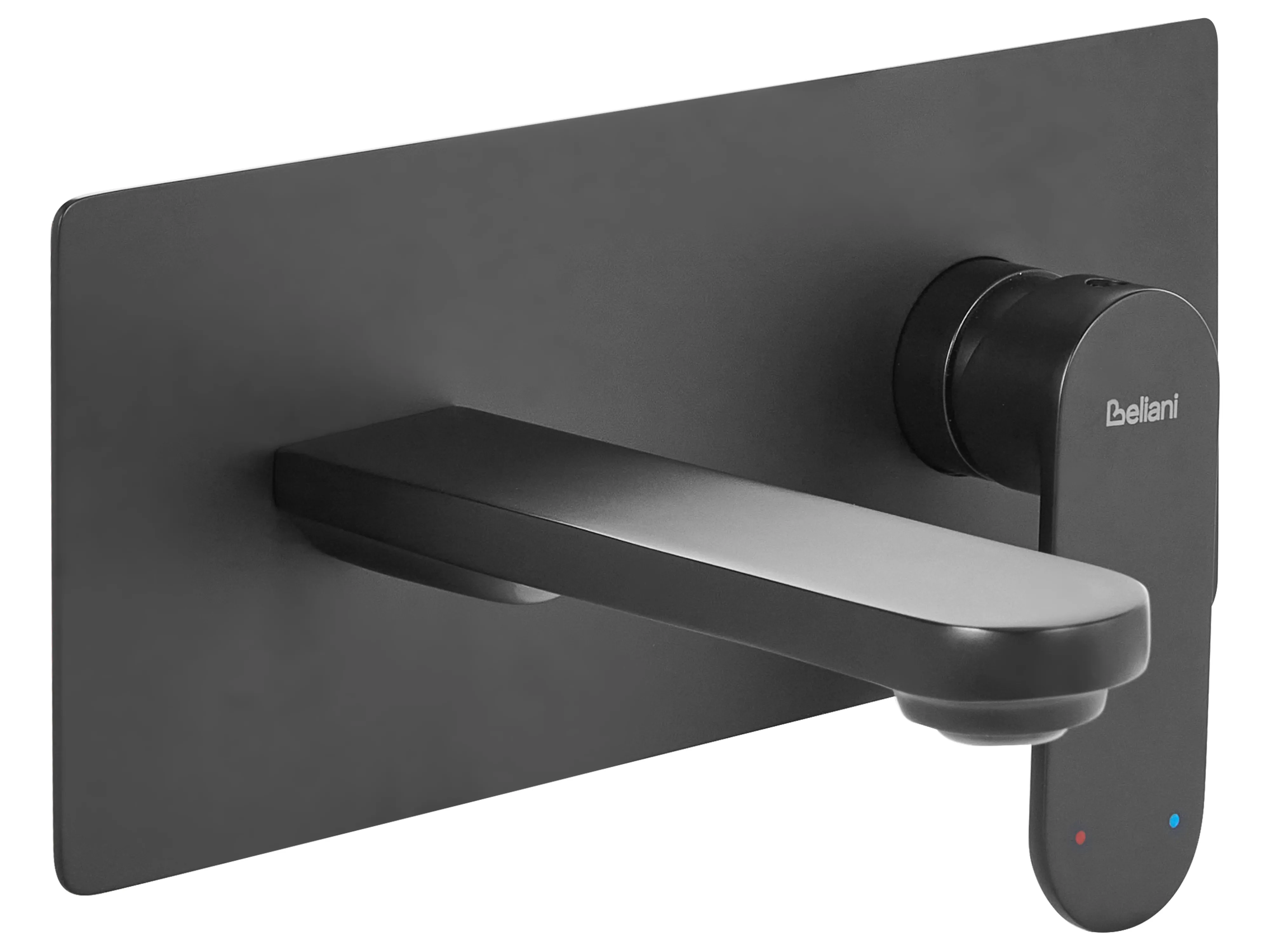 Wall Mounted Basin Mixer Tap CHUNGARA Brass Black