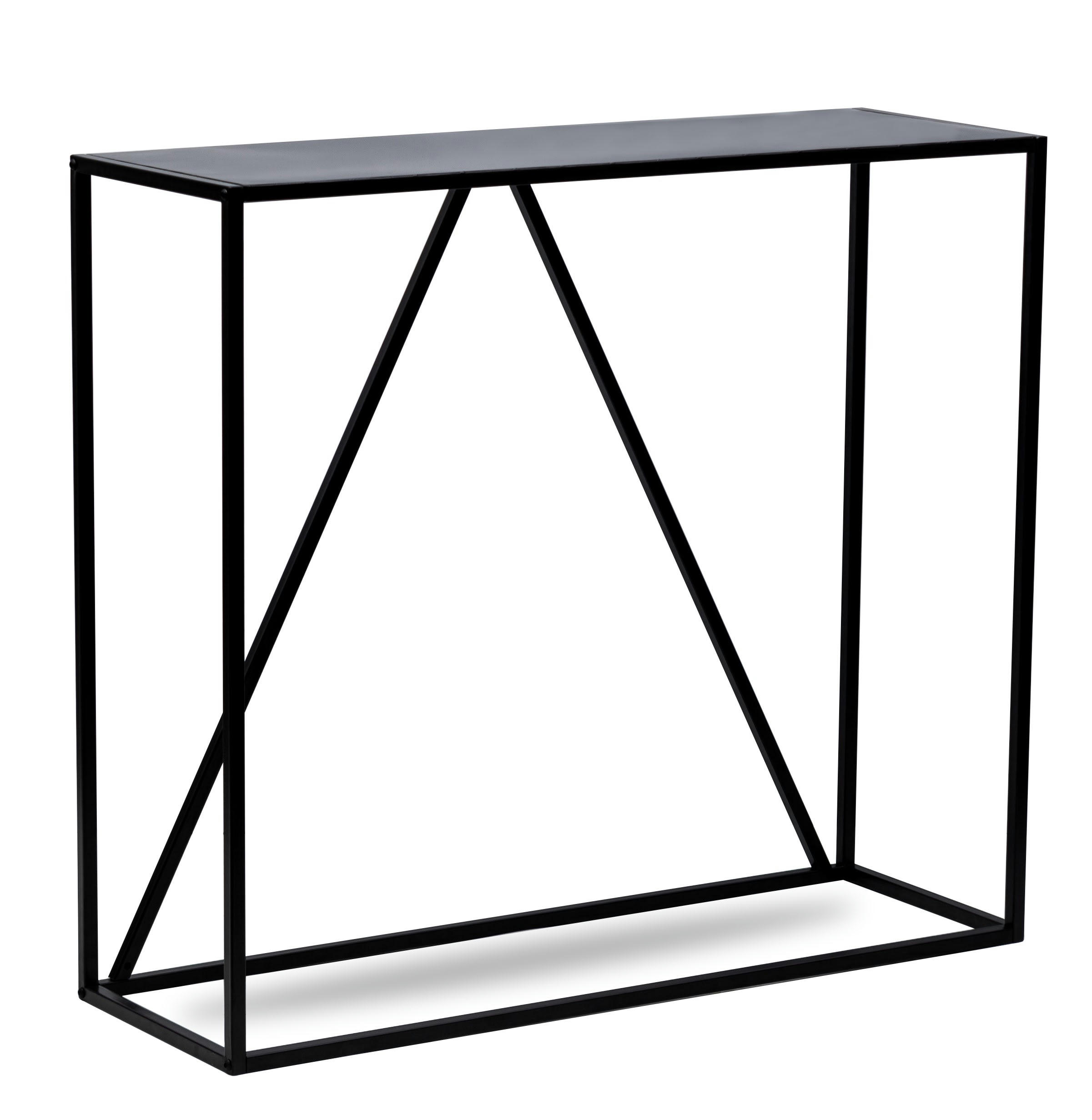 - Console style industriel en métal noir