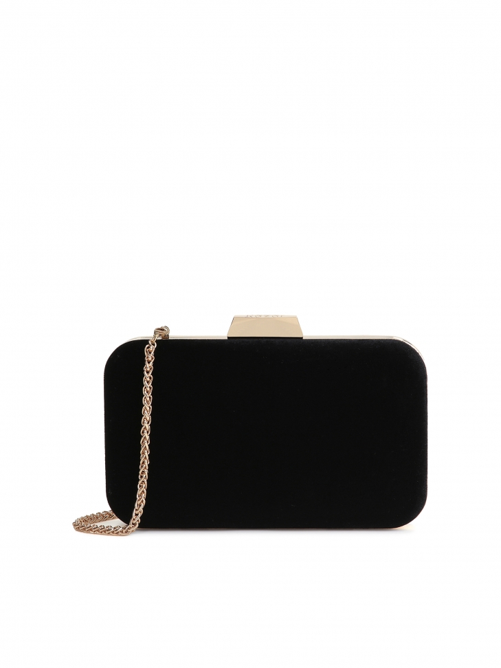 Evening clutch bag on a gold chain