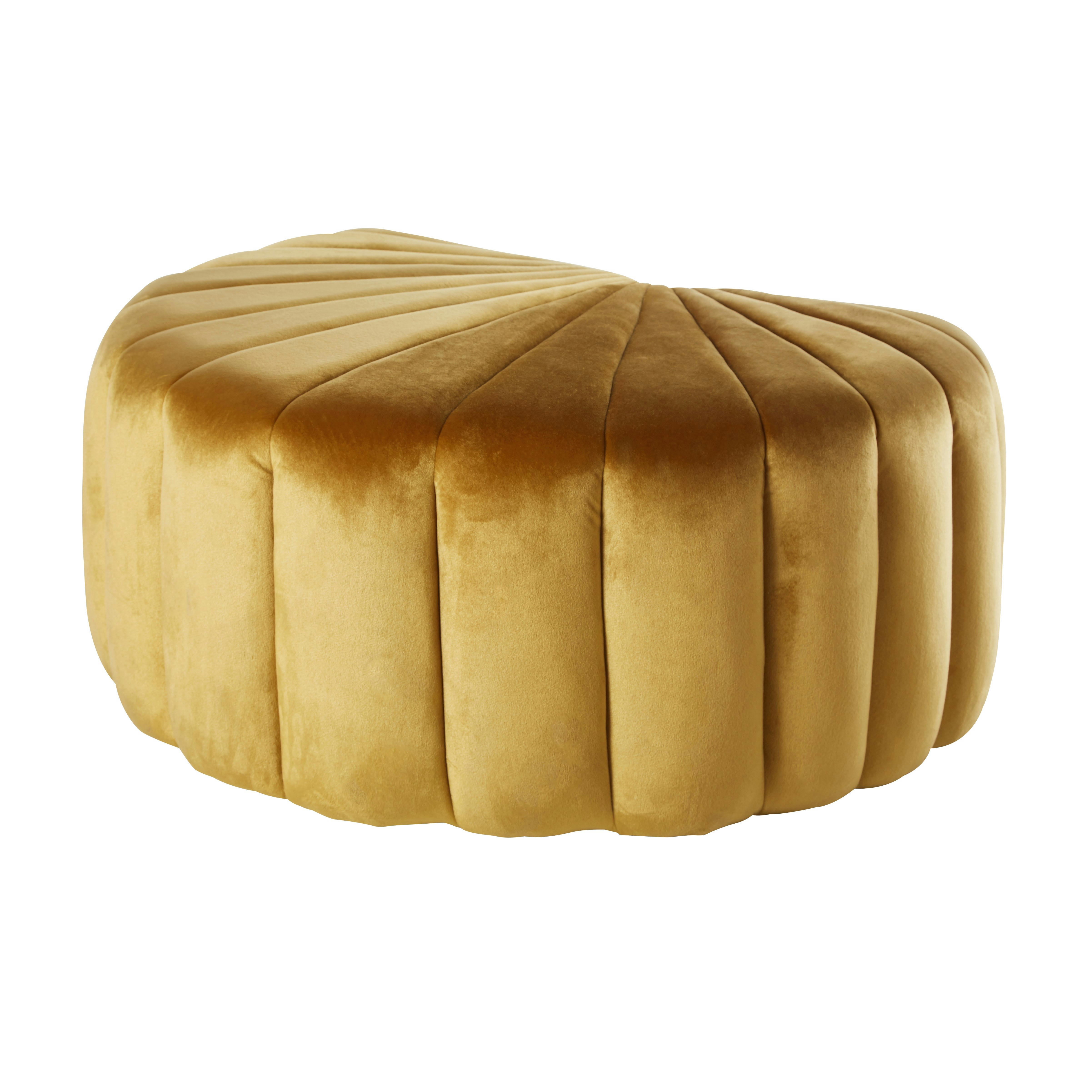 - Pouf coquillage doré