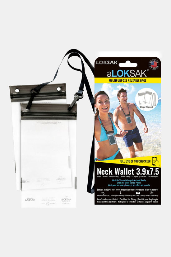 Loksak Aloksak 3,9 x 7 Neck Wallet Waterdichte Zak (2 stuks)