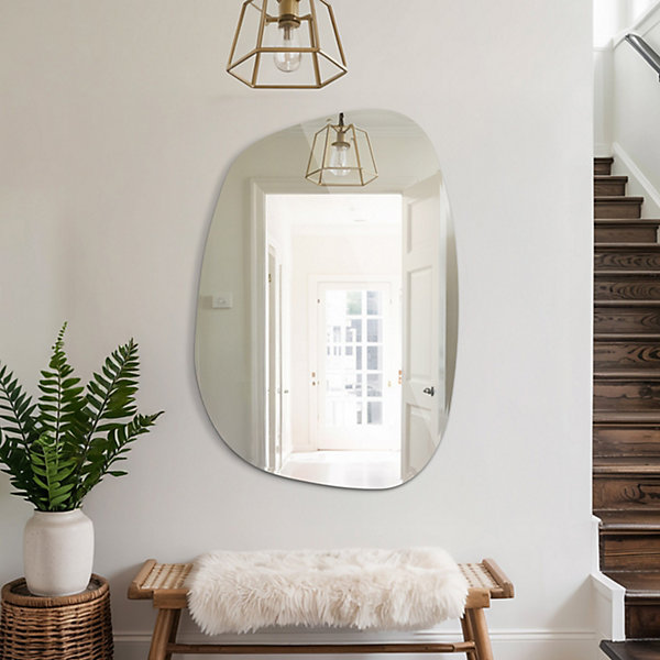 Miroir asymétrique Tulup 49 x 34 cm décoratif pour salon