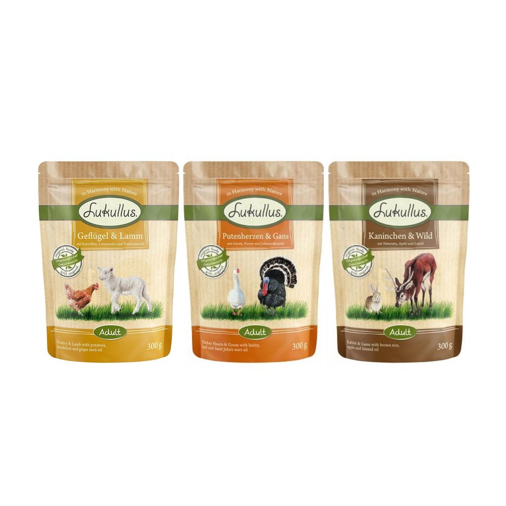 Lukullus Pouches Mixed Trial Pack 6 x 300g