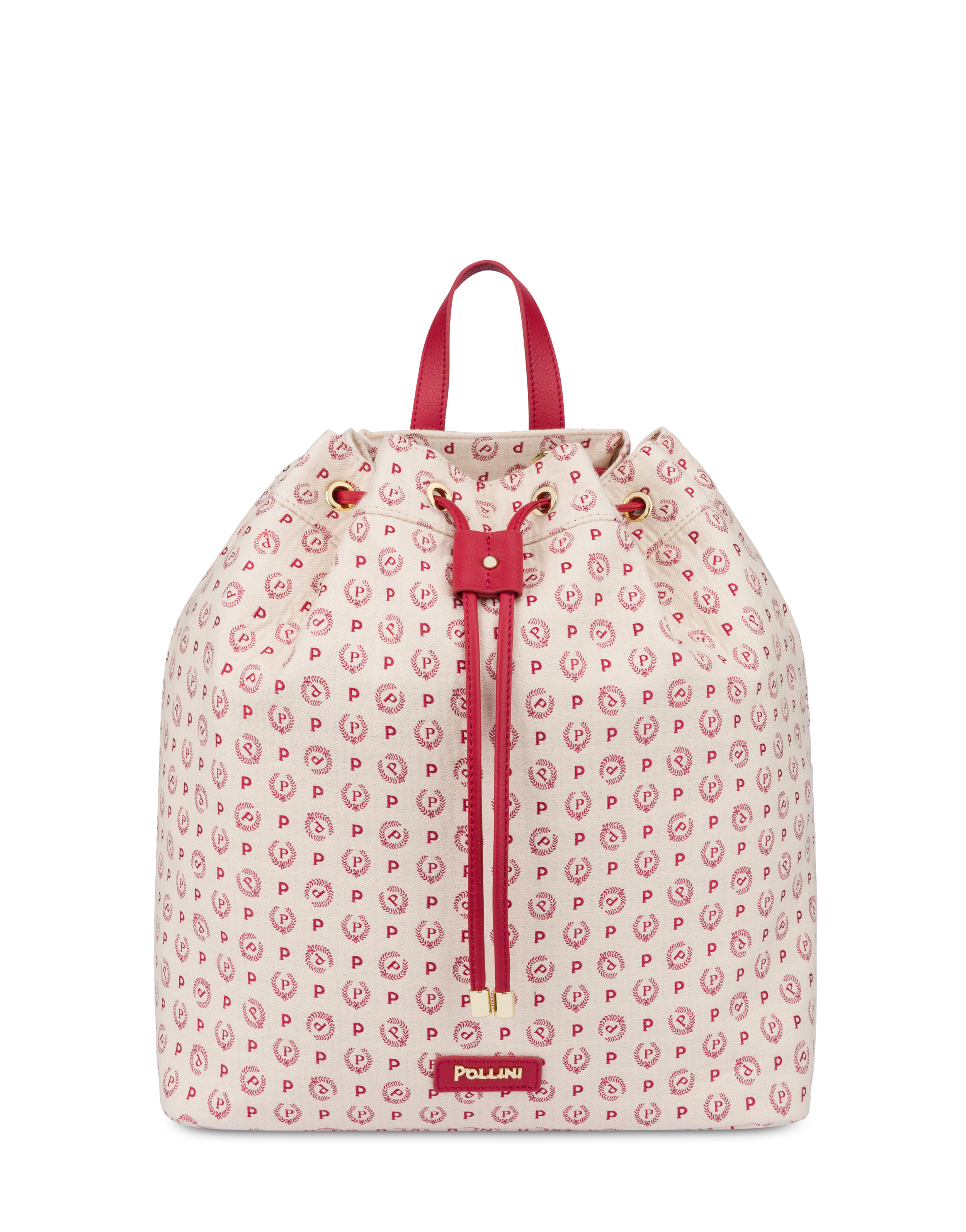 Zaino Heritage Denim Jacquard Avorio/rosso/rosso