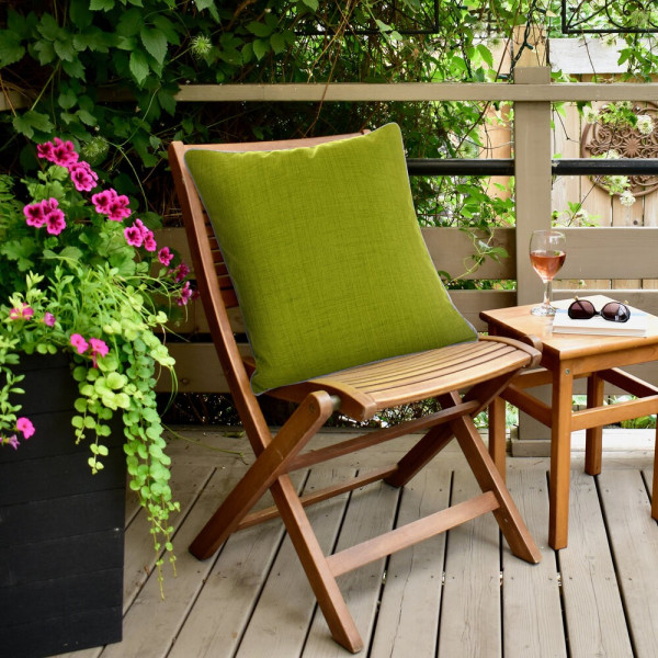 Poszewka Garden 45x45 zielona jasna do ogrodu i na taras