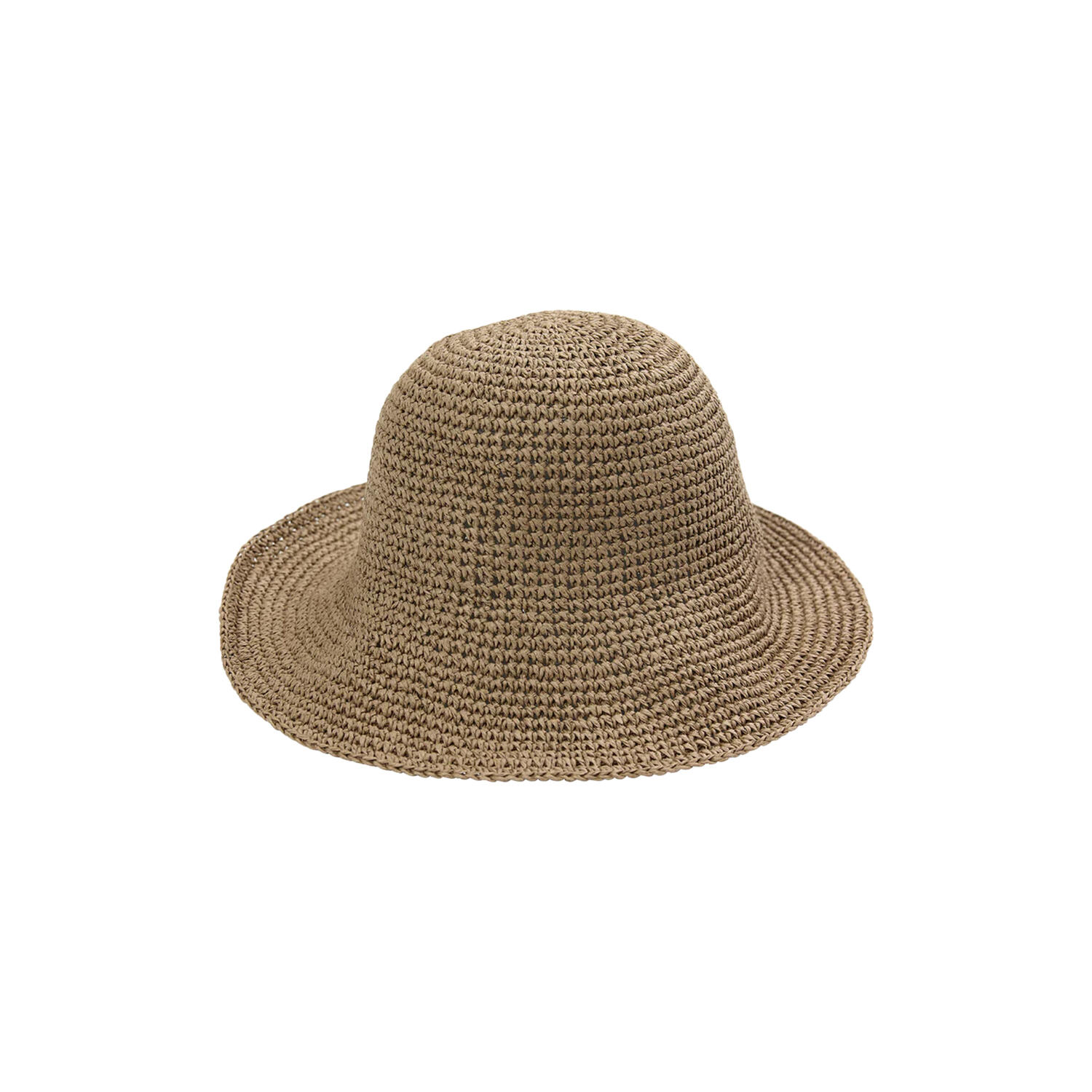 RAFFIA&nbsp;Hat&nbsp;stor skygge, taupe