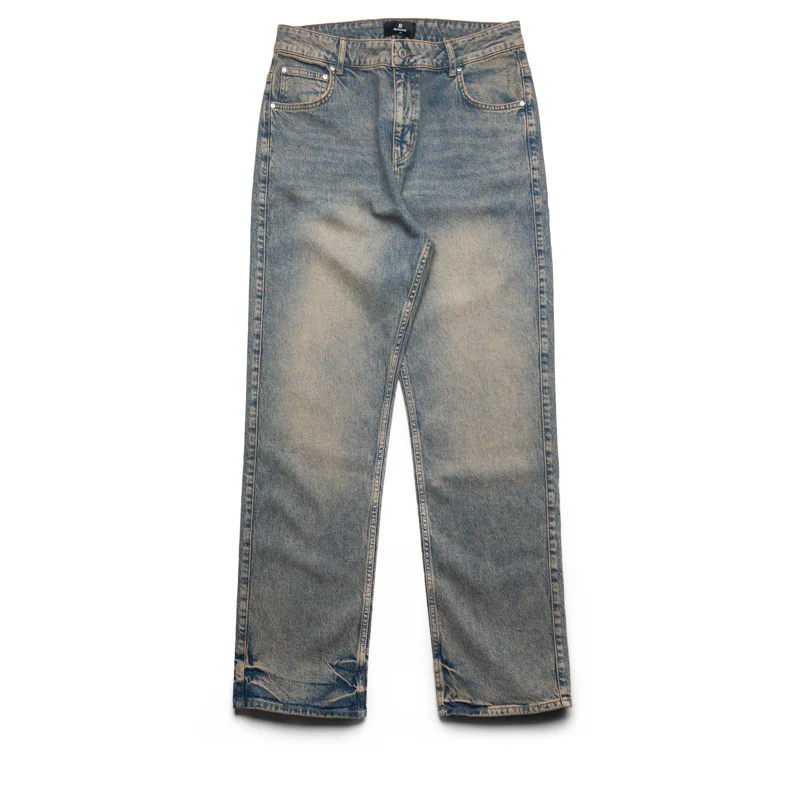 Represent R2 Straight Leg Denim Pants - Blue Cream