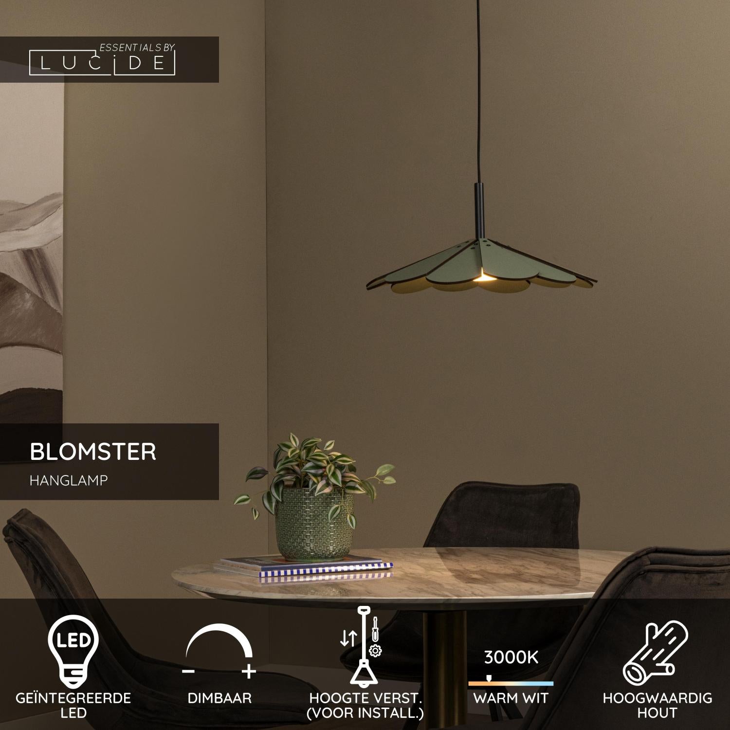 Lucide BLOMSTER Hanglamp - Groen