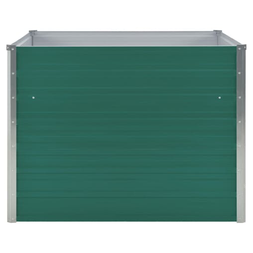 NNEVL Raised Garden Bed 100x100x77 cm Galvanised Steel Green