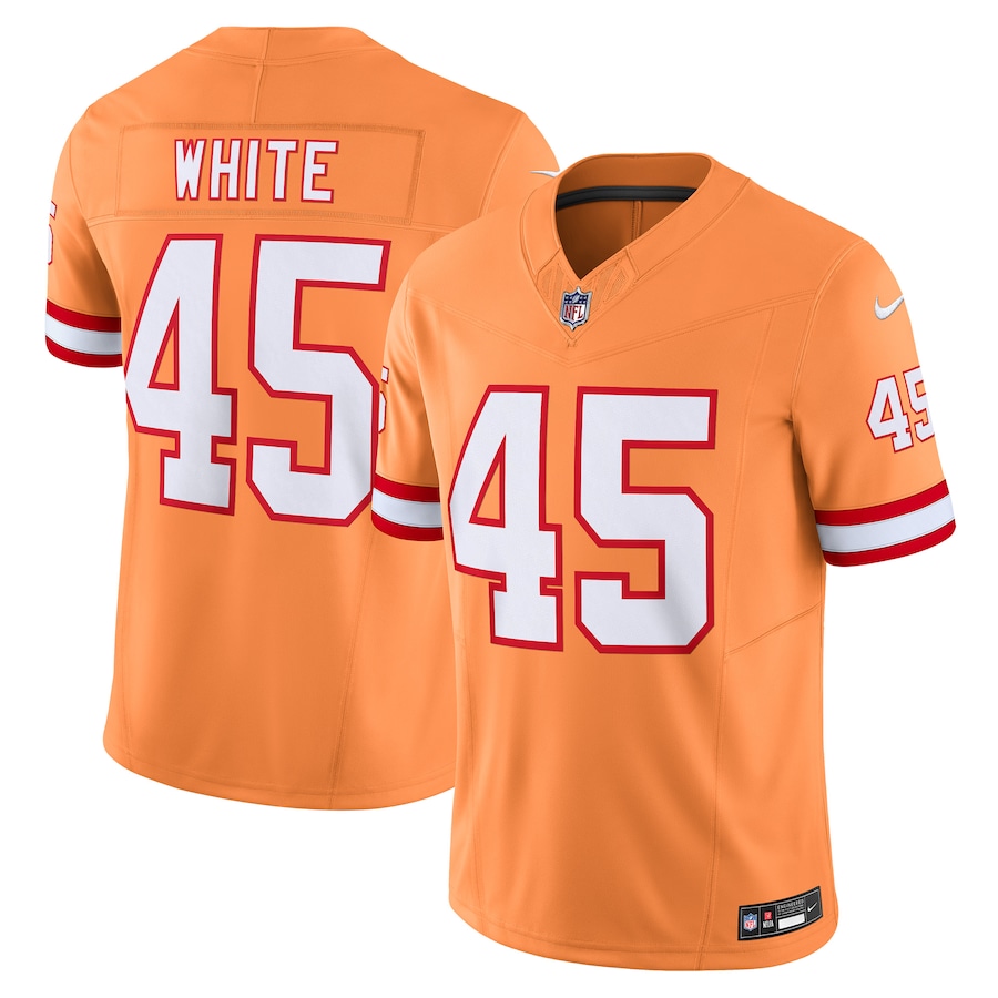 Devin White Tampa Bay Buccaneers Nike Throwback Vapor F.U.S.E. Limited Jersey - Orange