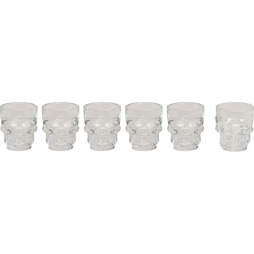 Schnapsglas 6er-Set Totenkopf