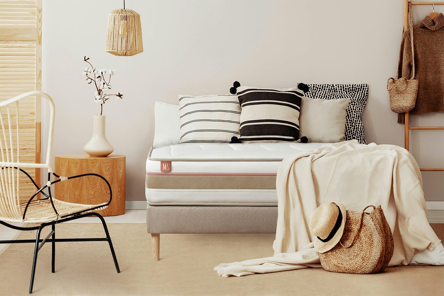 LE TENDRE - Matelas 180x200 Ressorts et mémoire de forme - Equilibré