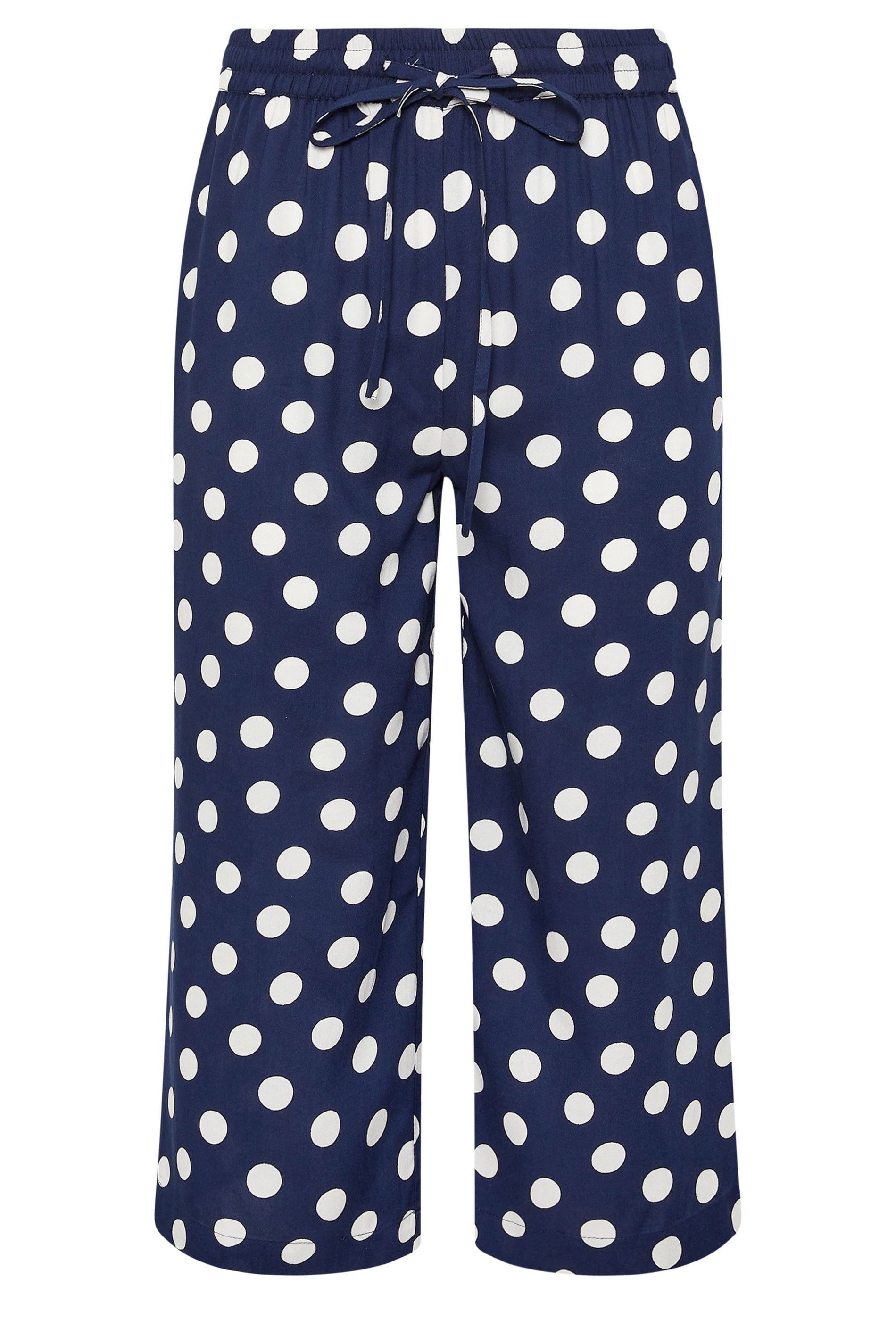 M&Co Polka Dot Cropped Trousers