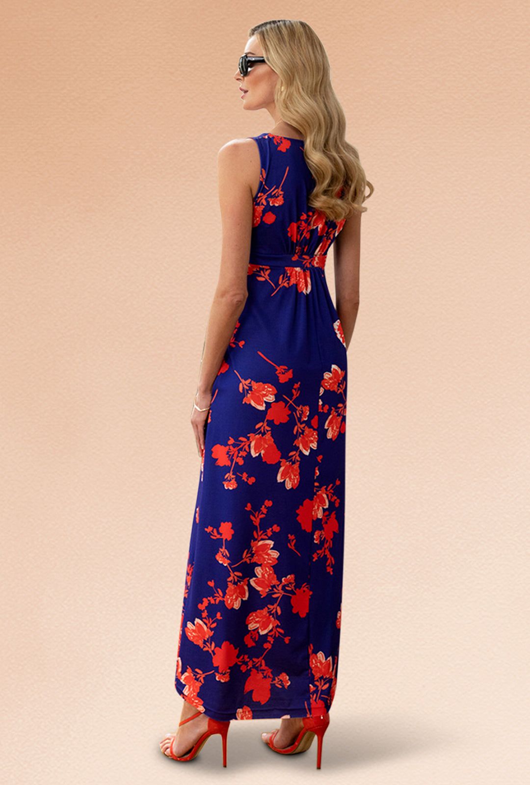 Hot Squash Empire Waist Maxi Dress