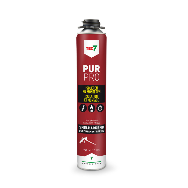 Mousse d'isolation PU Pur Pro 750 ml