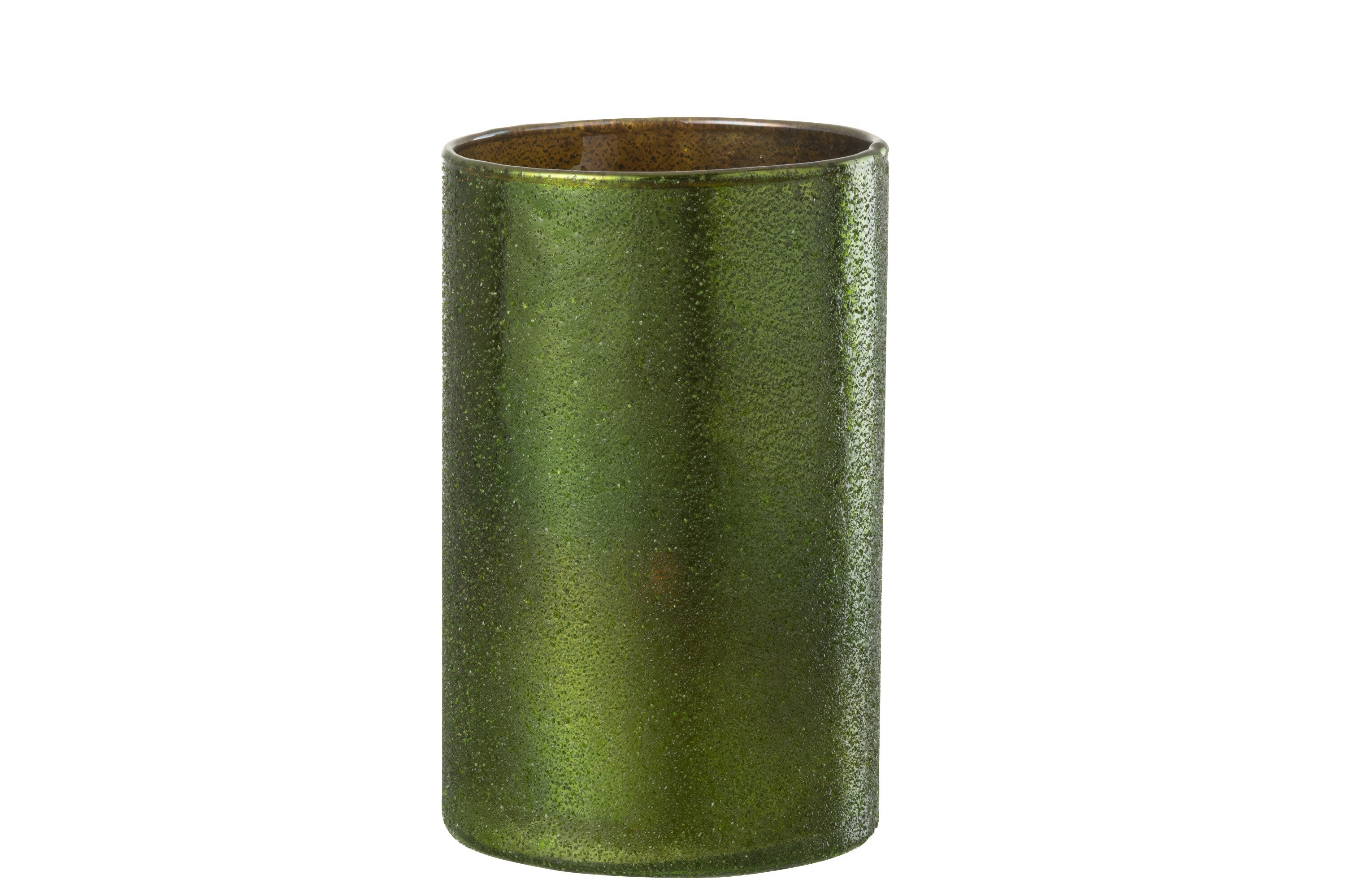 J-Line windlicht Spiegel - glas - groen - large