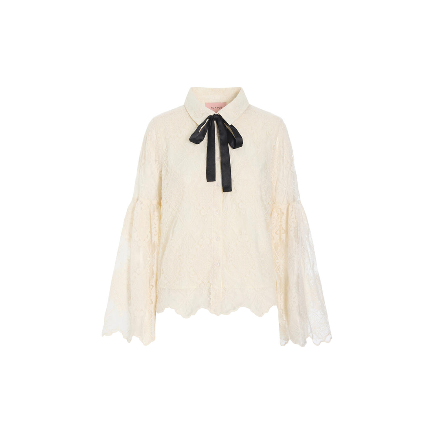 Lulu Lace Shirt, cream lace