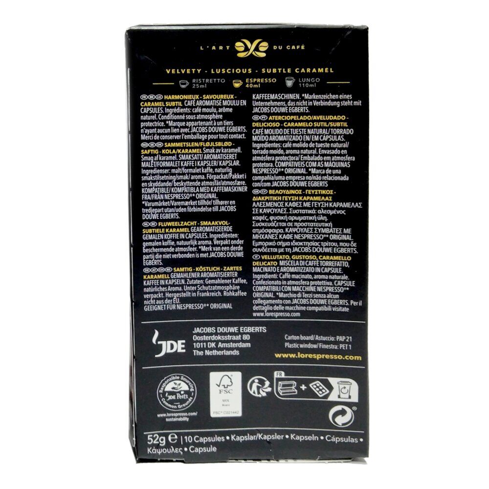 Café capsule L'or Caramel 10 doses