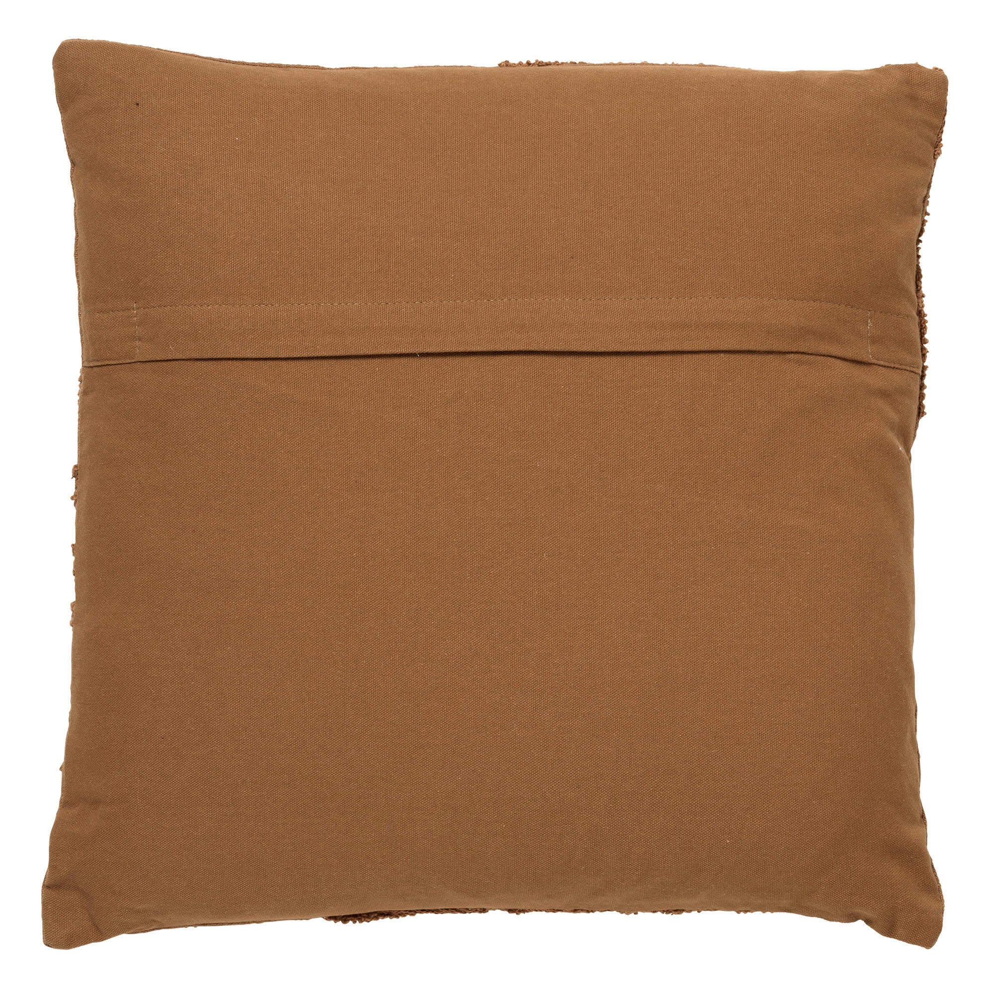 - Housse de coussin marron en coton-45x45 cm avec motif fleuri
