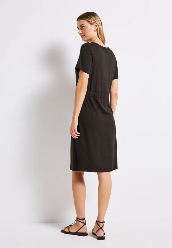 Jersey-Kleid mit Tunnelzug
