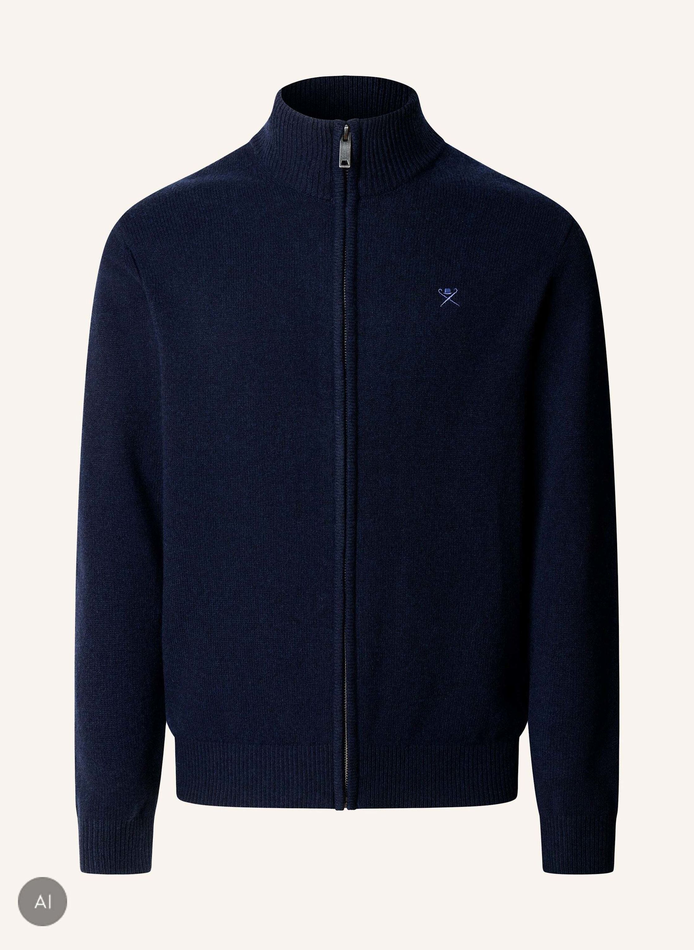 HACKETT LONDON Pullover LAMBSWOOL FZIP