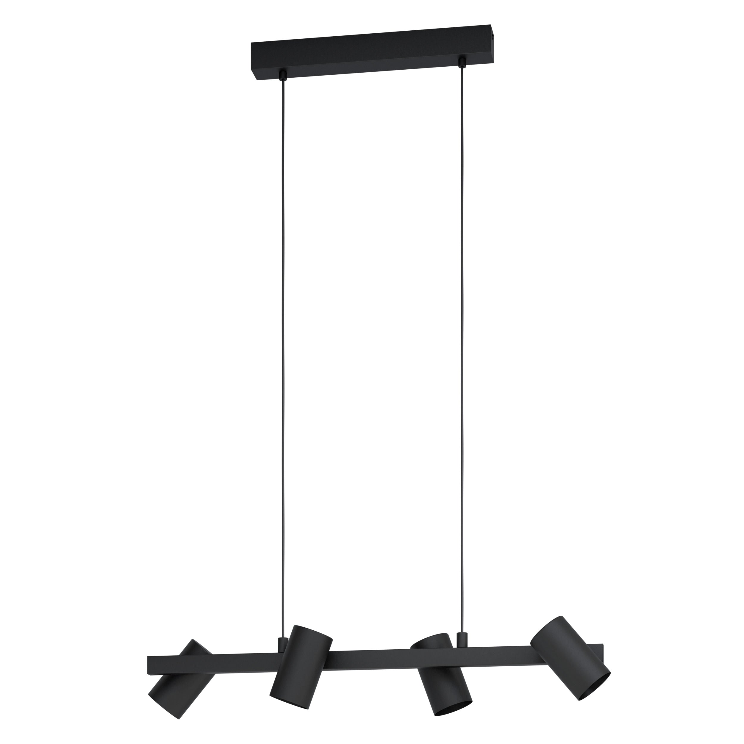 EGLO hanglamp Gatuela 1 - e14 - 76 cm - zwart