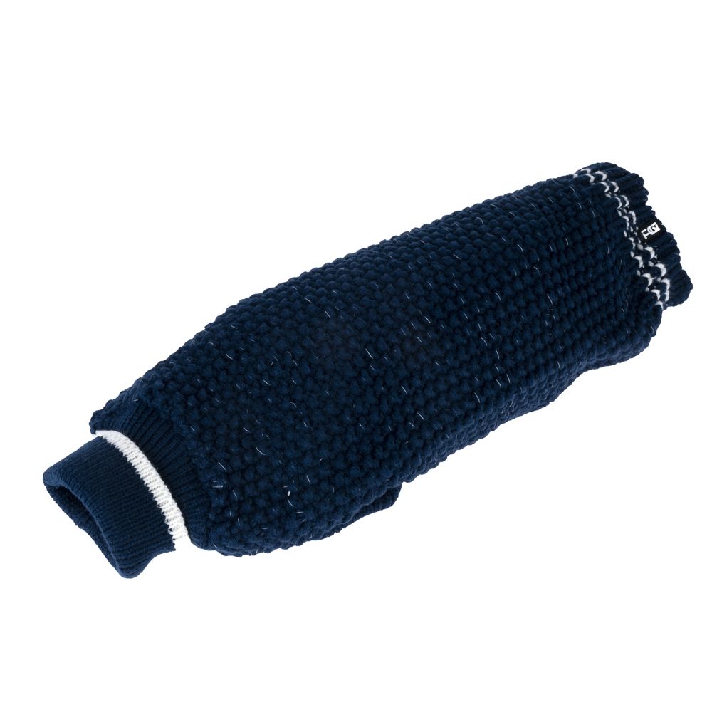 TIAKI Reflective Knit Dog Jumper - Dark Blue
