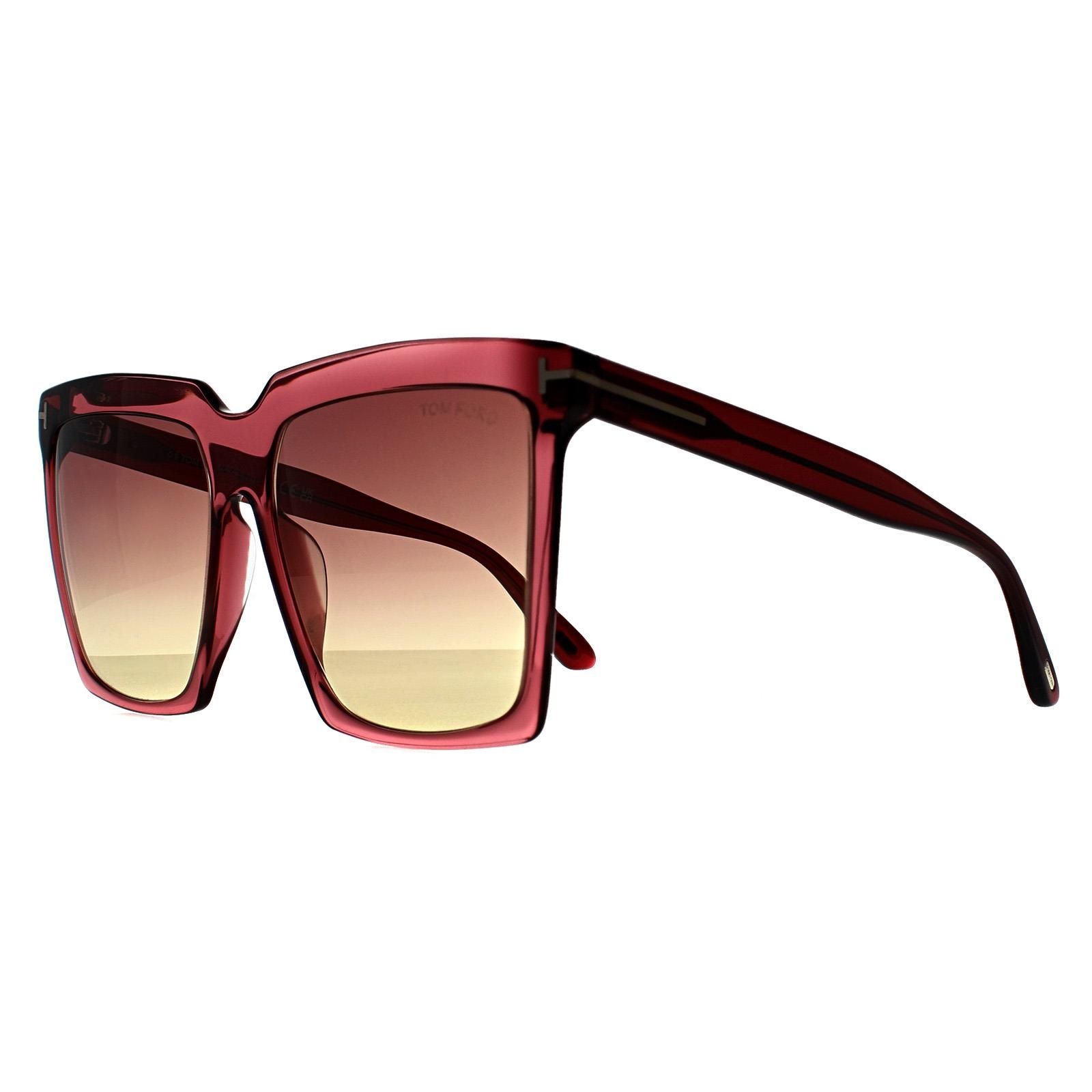 Tom Ford Square Shiny Bordeaux Bordeaux Gradient Sabrina FT0764