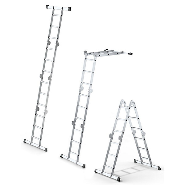 Echelle Modulable En Aluminium 4x3 Avec Plateforme