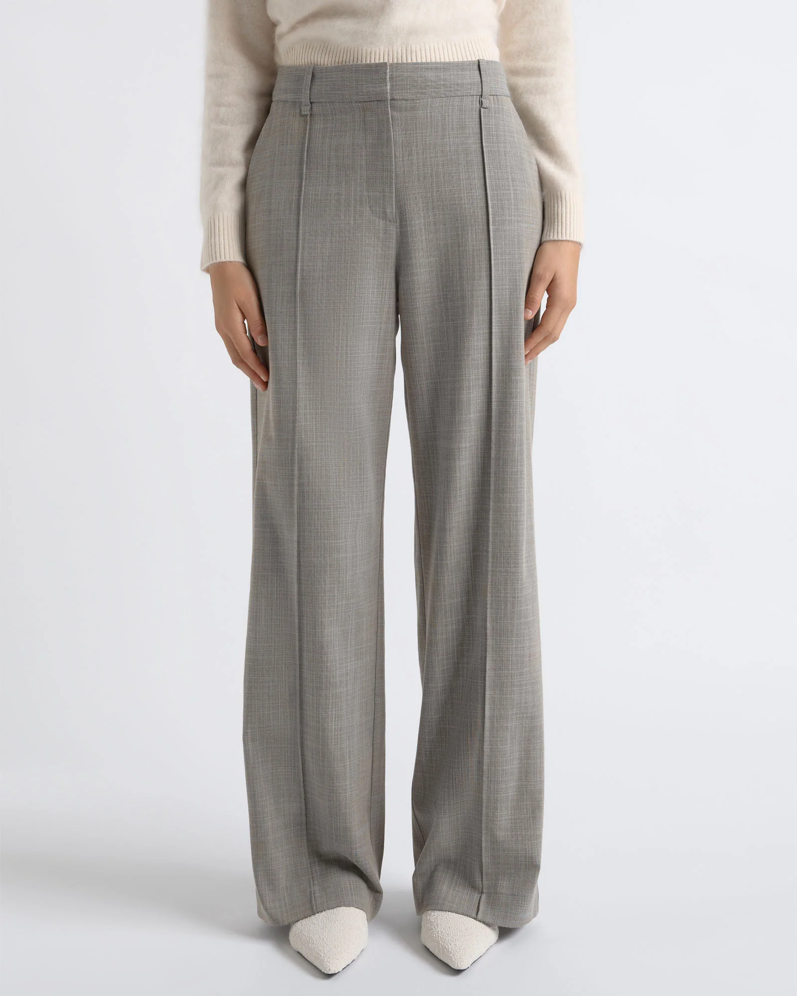Relaxed Pin Tuck Pant