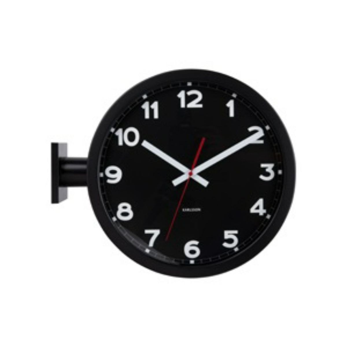 Karlsson wandklok New Classic Double Sided - zwart - 13x44.5x38cm