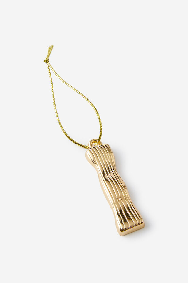 Metal Alphabet Christmas Ornament