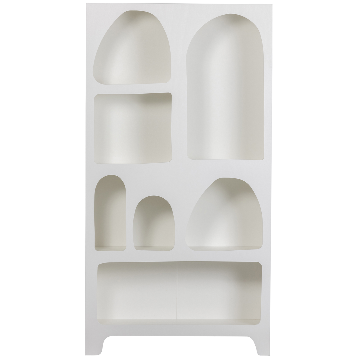 WOOOD vakkenkast Caz - Plywood - Wit - 180x95x32