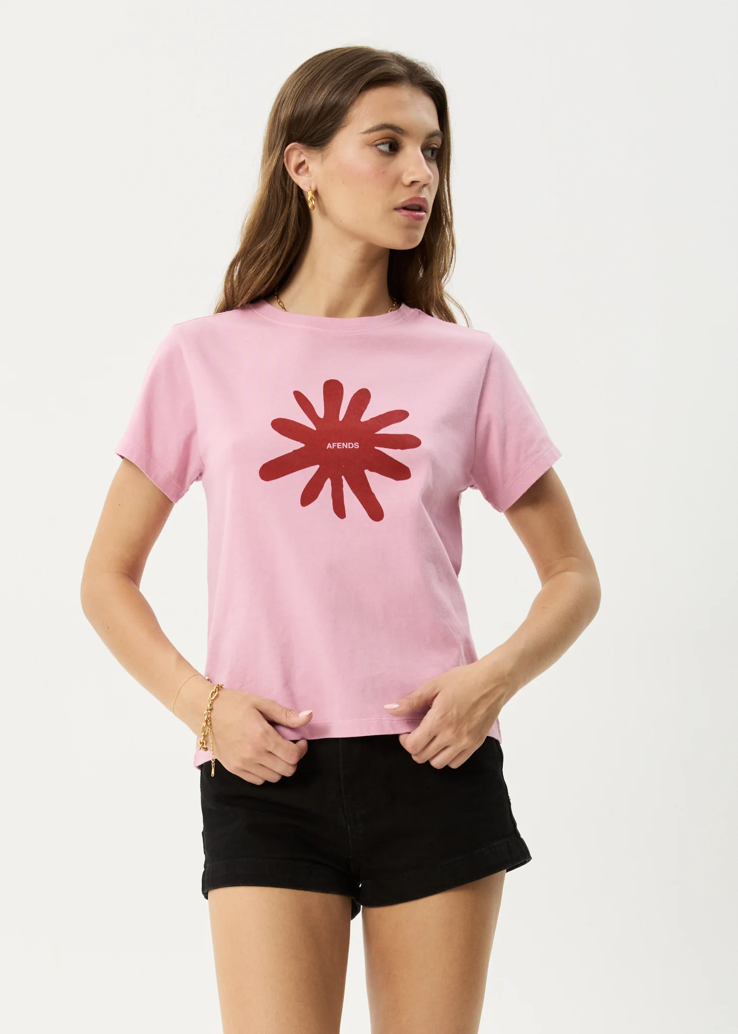 AFENDS Womens Nessa - Regular Tee - Marrakesh