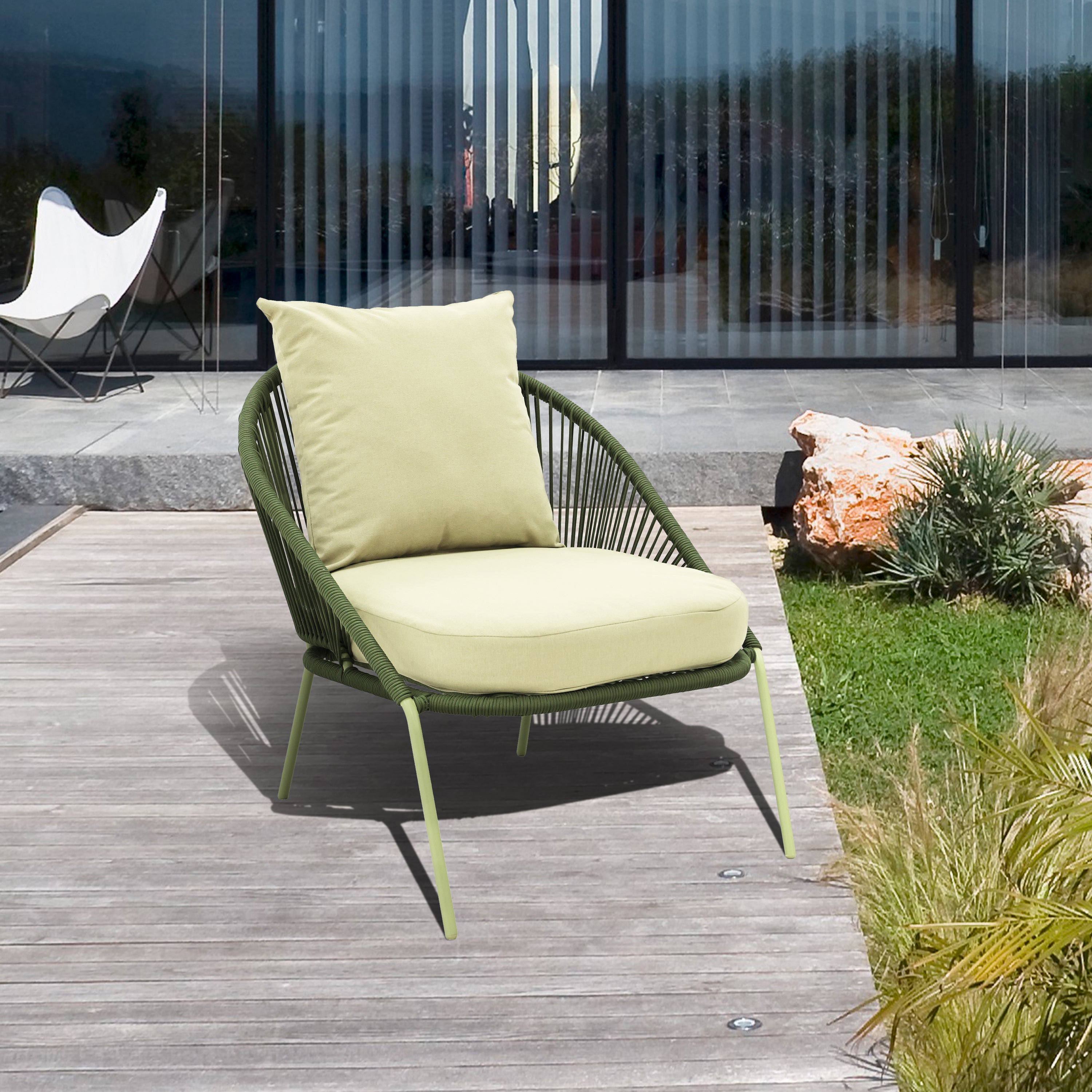SenS-Line Ibiza Loungestoel - Groen