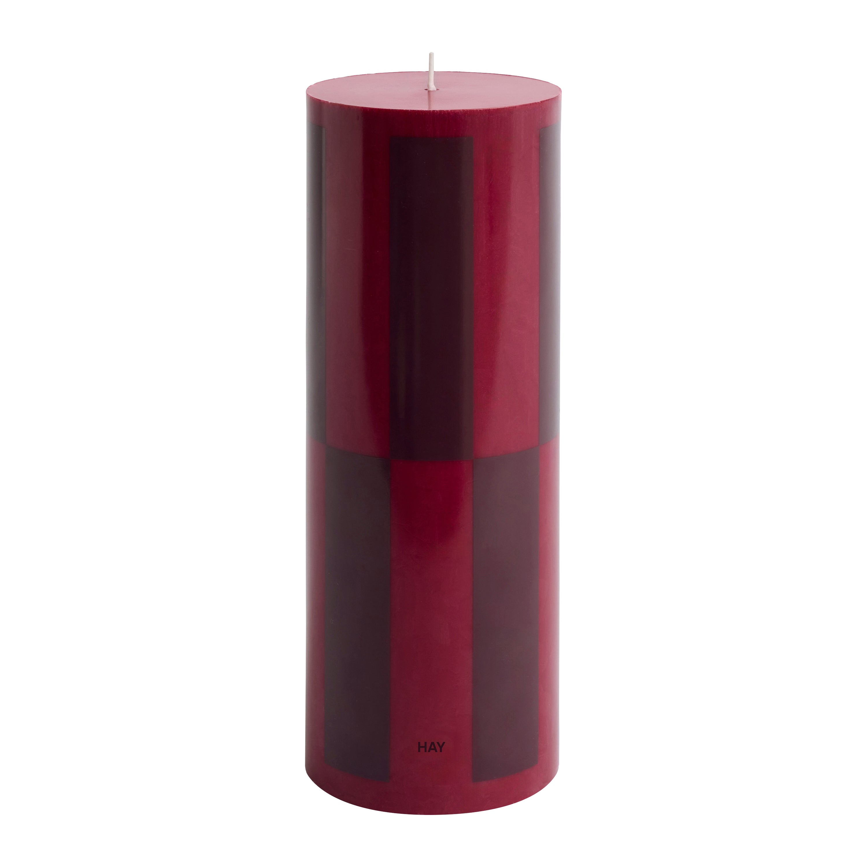 HAY Column Kaars Ø 9 cm - Wine Bordeaux