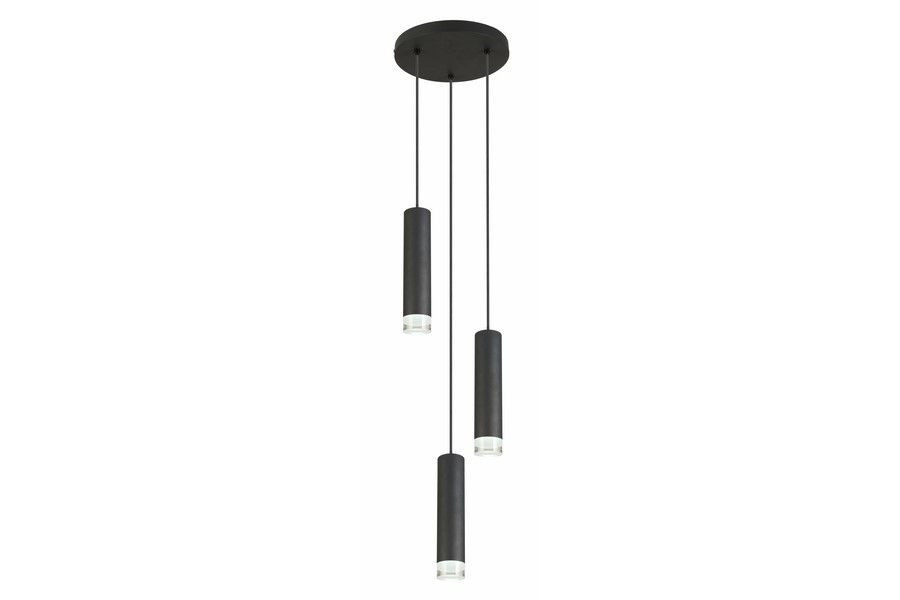 Lampa wisząca czarna Ina 3xE27x40W wym: 120x25x25 cm Reality