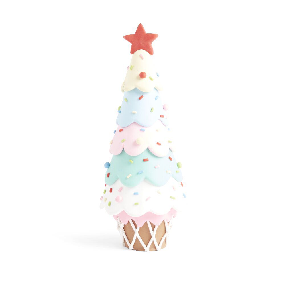 Sapin à poser nappage bonbon H25,5cm